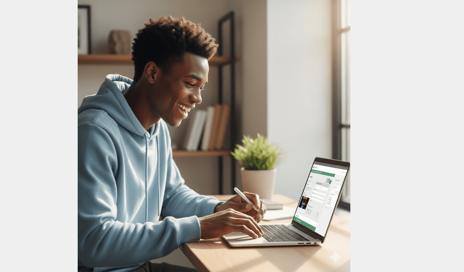 Close-up smartphone camera module on textured leather back